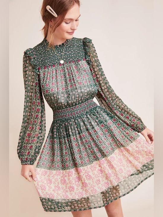 Anthropologie Dresses & Skirts - Anthropologie Rhiannon Floral Mini Dress